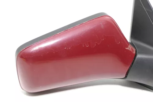 VW Golf 3 Vento manueller Spiegel Außenspiegel rechts mit Glas rot braun dunkel (143492)