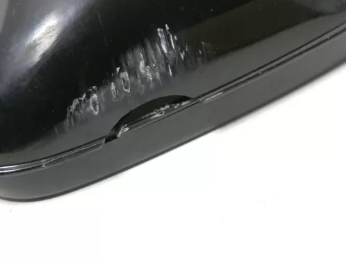 VW Golf 3 Vento manueller Spiegel Außenspiegel links + Glas schwarz L041 DEFEKT (143493)