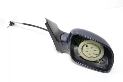 VW Golf 4 Bora manueller Spiegel vorne rechts Außenspiegel blau LA5G OHNE Glas