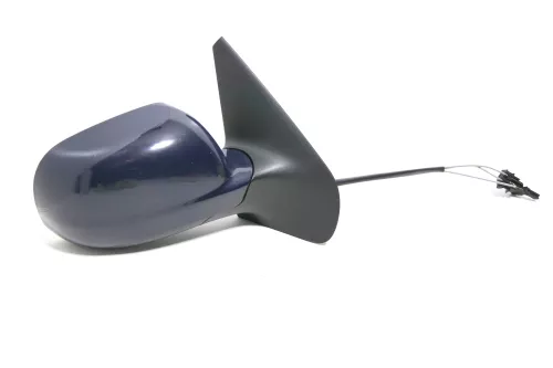 VW Golf 4 Bora manueller Spiegel vorne rechts Außenspiegel blau LA5G OHNE Glas (143572)