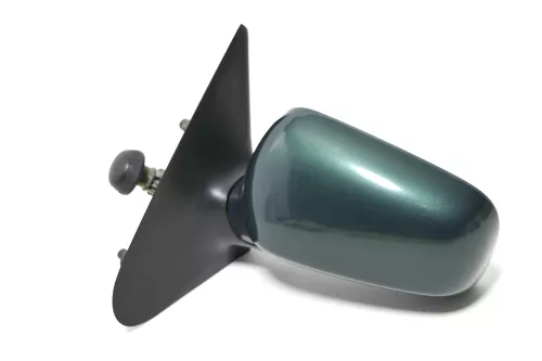 VW Polo Kombi manueller Spiegel vorne links grün LS6T (Aufnahme vergleichen!) (143574)