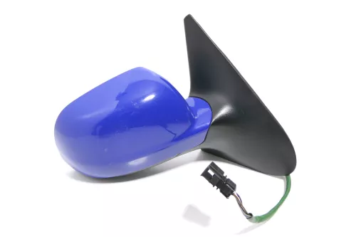 VW Polo 6N2 elektrischer Spiegel Außenspiegel rechts außen blau LA5C (143608)