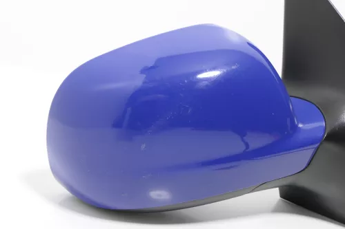 VW Polo 6N2 elektrischer Spiegel Außenspiegel rechts außen blau LA5C (143608)