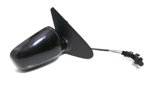 VW Polo 6N manueller manuell Spiegel Außenspiegel rechts schwarz LC9Z (143618)