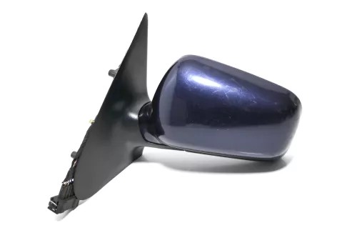 VW Polo Kombi elektrisch Spiegel vorne links Außenspiegel blau LN5Y bisBj1999 (143678)