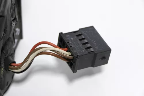 Audi A4 B5 elektrischer Spiegel Außenspiegel rechts schwarz matt unlackiert Glas (143704)