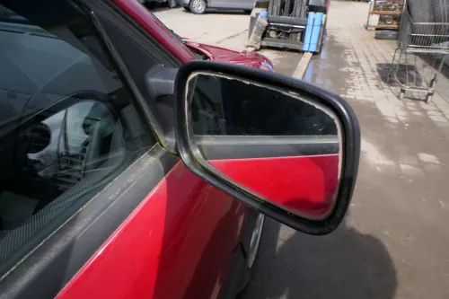 VW Passat 3A 35i mechansicher Spiegel Außenspiegel rechts mit Glas schwarz matt (143743)