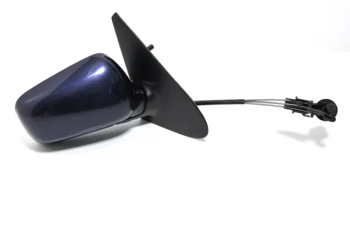 VW Polo 6N manueller manuell Spiegel Außenspiegel rechts blau Spiegel LN5Y Glas (143978)