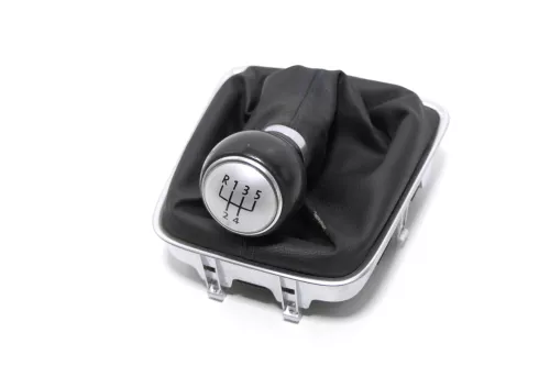 VW Golf Plus 5M Schaltknauf Schaltsack Schaltung Schaltknüppel 5-Gang blaue Näht