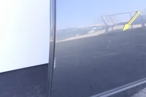 Skoda Fabia 6Y Combi Variant Kombi Tür hinten links grau blau 9901 LF7V (144548)