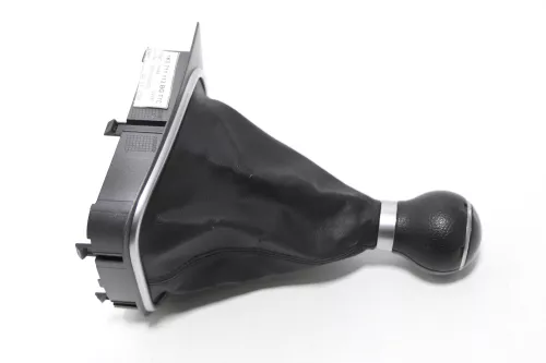 VW Golf 5 Schaltknauf Schaltsack Schaltung Schaltknüppel original 5-Gang Leder C (144636)