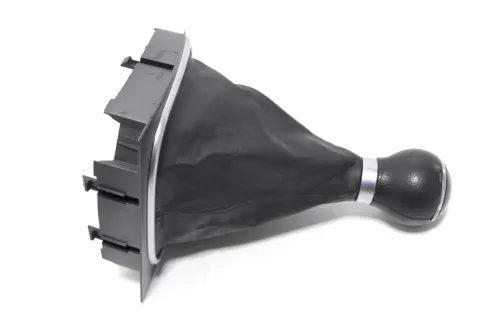 VW Golf 5 Schaltknauf Schaltsack Schaltung Schaltknüppel original 5-Gang Leder C (144636)