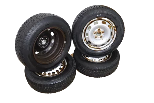 4x VW Golf 6 Plus 5M 195/65 R15 91T Winterreifen M+S Felgen Reifen M&S 5-6mm (145453)