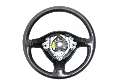 VW Golf 4 Passat 3B 3BG Leder Lenkrad 3-Speichen 3B0419091AN 1J0419526D (145486)