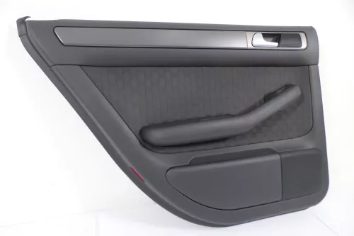 1x Audi A6 4B Türverkleidung Verkleidung Tür hinten links soul schwarz (145665)