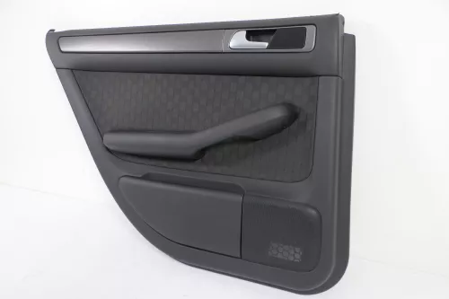 1x Audi A6 4B Türverkleidung Verkleidung Tür hinten links soul schwarz (145665)