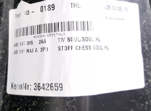 1x Audi A6 4B Türverkleidung Verkleidung Tür hinten links soul schwarz (145665)