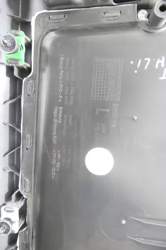 VW Touran 1x Türverkleidung Verkleidung Tür hinten links anthrazit schwarz Kurbe (145705)