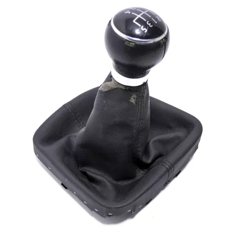 Golf 5 Schaltknauf Schaltsack Schaltung Schaltknüppel Leder 5-Gang 1K0711113BA (146161)