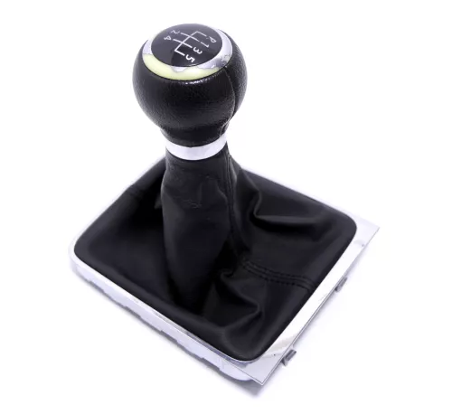 VW Passat 3C 5-Gang Schaltknauf Schaltsack Schaltung Schaltknüppel original Scha (146172)