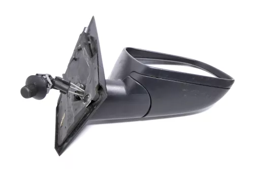 VW Polo 9N 9N3 manueller Spiegel Außenspiegel rechts vorne silber chrom Kappe (146446)