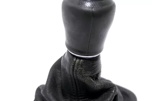 Audi A6 4B Schaltknauf Schaltsack Schaltknüppel original 5-Gang Leder schwarz (146987)