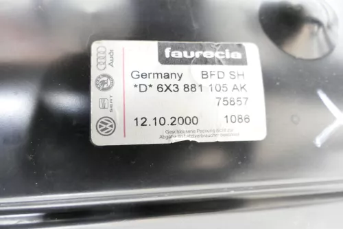 Arosa Lupo Sitz vorne links Fahrersitz Höhenverstellung schwarz College blau gra (147184)