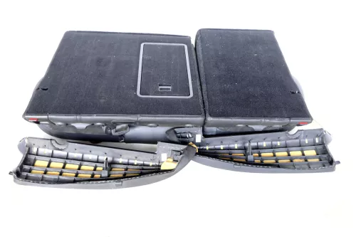 Passat 3C Kombi Sitz Rückbank Rücksitzbank Sitze Leder Lehne alcantara schwarz (147198)