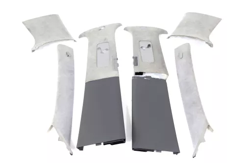 VW Touareg 7L A-B-C-Säulen Verkleidung vorne hitnen oben Abdeckung Alcantara