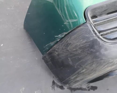 VW Lupo 6x Stoßstange vorne Frontstoßstange Stoßfänger grün LA6N - Mängel (147314)