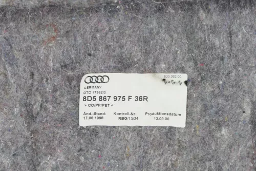 Audi A4 B5 Limousine Abdeckung Verkleidung Kofferraum hinten Heckklappe Deckel (147449)