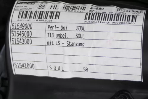 Audi A4 8K B8 Türverkleidung Verkleidung Tür hinten links schwarz soul (147840)