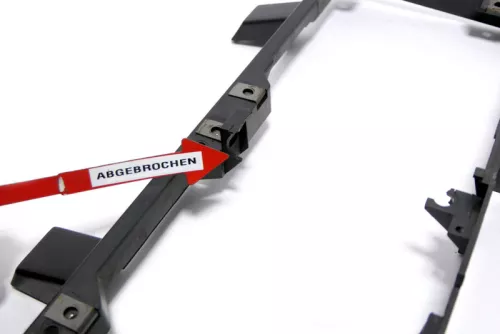 VW T4 Rahmen um Aschenbecher Abdeckung Mittelkonsole Verkleidung 7D1858089D (148125)