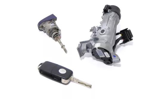 VW Touran 1T Caddy 2K Zündschloß Schloß Zündung + 1x Schlüssel + Türschloß (148178)