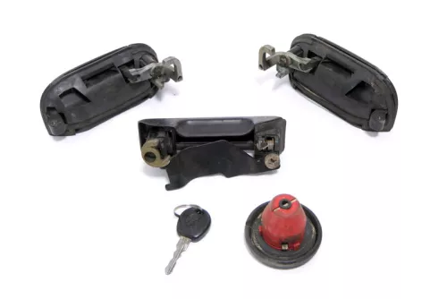 VW T4 Türschloß Tür Türgriff Schloß vorne links + rechts + Schlüssel Tankdeckel (148205)