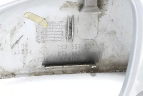 VW Golf 5 1K Spiegel vorne links Außenspiegel silber nur Kappe Abdeckung (148211)