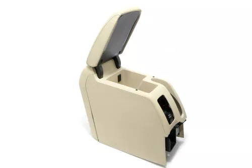 VW Eos 1F Mittelarmlehne Armlehne Fach Lehne Mittelkonsole beige besch UHQ (148244)