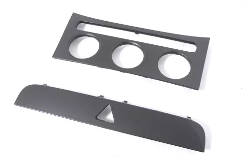 VW Passat 3C Mittelkonsole Verkleidung um Radio Abdeckung Dekor titan silber 45T (148748)