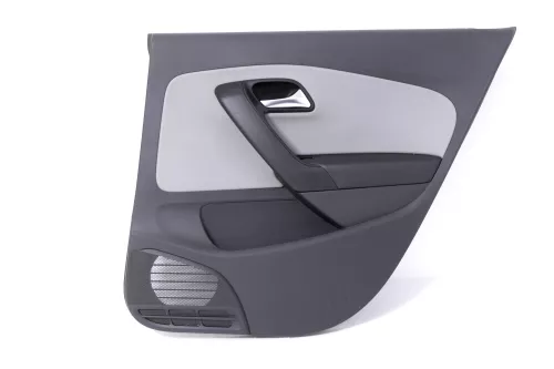 1x Polo 6R 6C Türverkleidung Verkleidung Tür 4/5-Türer hinten rechts Blue GT gra