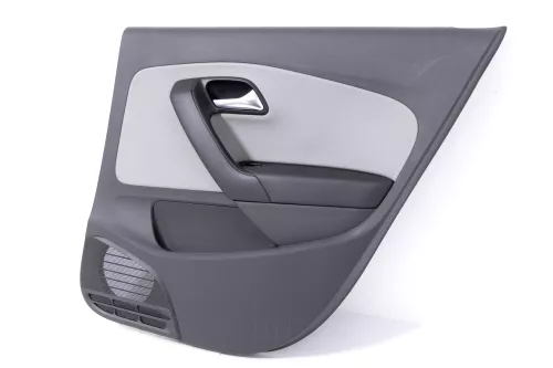 1x Polo 6R 6C Türverkleidung Verkleidung Tür 4/5-Türer hinten rechts Blue GT gra (148809)