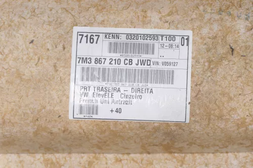 1x VW Sharan 7M Türverkleidung Verkleidung Tür hinten rechts Facelift anthrazit (148819)