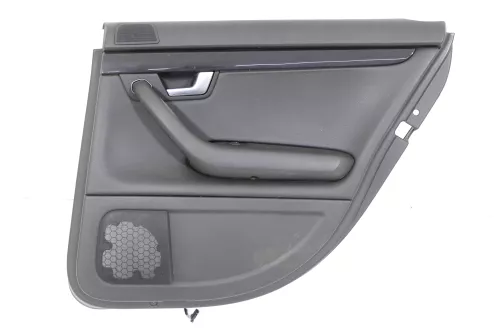 1x A4 8E B6 Türverkleidung Verkleidung Tür hinten rechts schwarz Buffalino Leder