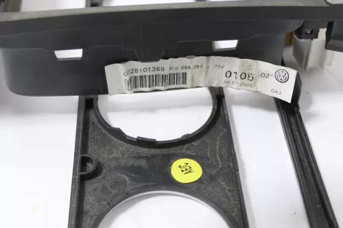 Passat 3C Mittelkonsole Verkleidung Klappe Abdeckung Dekor silber alu gebürstet (149127)