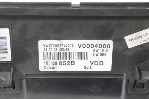 VW Golf 5 1K 5M Plus Tacho Tachometer 1K0920852B 1.9 TDI 2.0 TDI Diesel 230.000 (149141)