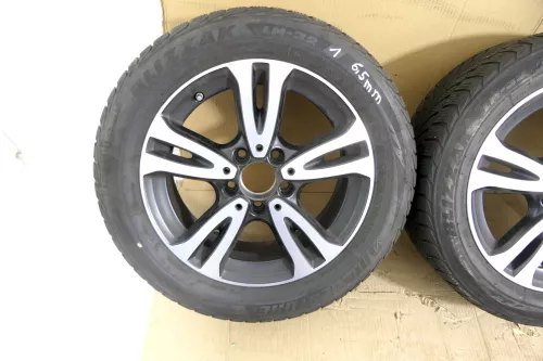 4x B Klasse Alufelgen Felgen 205/55 R16 Winterreifen Reifen A2464010000  4-6mm (149149)