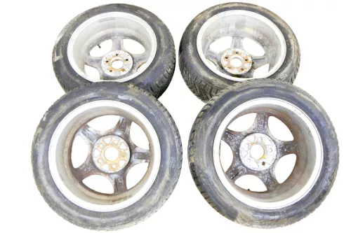 Polo 9N Ibiza Fox Alufelgen Reifen 165/70 R14 - 5-7mm Allwetterreifen KBA 45510 (149159)