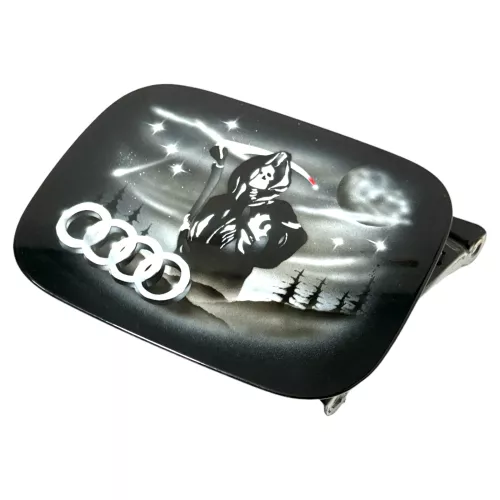 A6 4B 4Z Tankdeckel Tankklappe Tank Deckel Klappe schwarz Airbrush Sensenmann