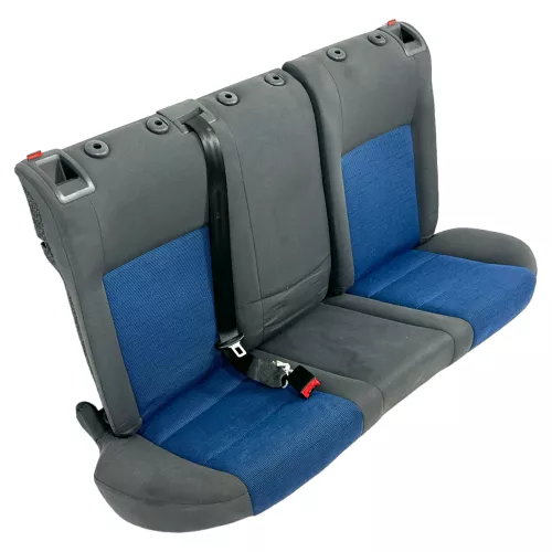 Golf 5 V Sitz Sitze hinten Rückbank Rücksitzbank 3 Punkt Lehne anthrazit blau (149182)