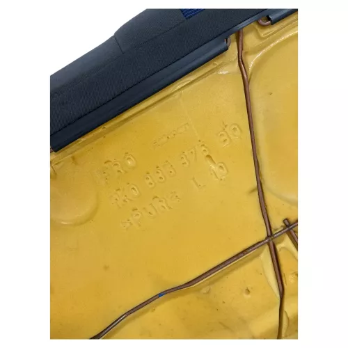 Golf 5 V Sitz Sitze hinten Rückbank Rücksitzbank 3 Punkt Lehne anthrazit blau (149182)