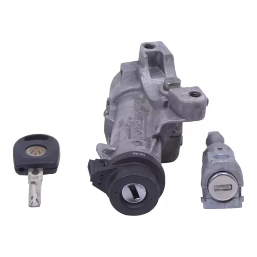 VW Polo 6R Zündschloß Schloß Zündung 1x Schlüssel + 1x Türschloß Tür